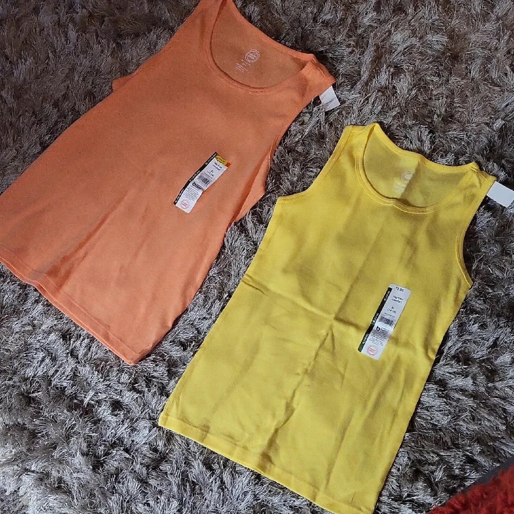 Orange and Yellow Tank Tops - Picture 2 of 4